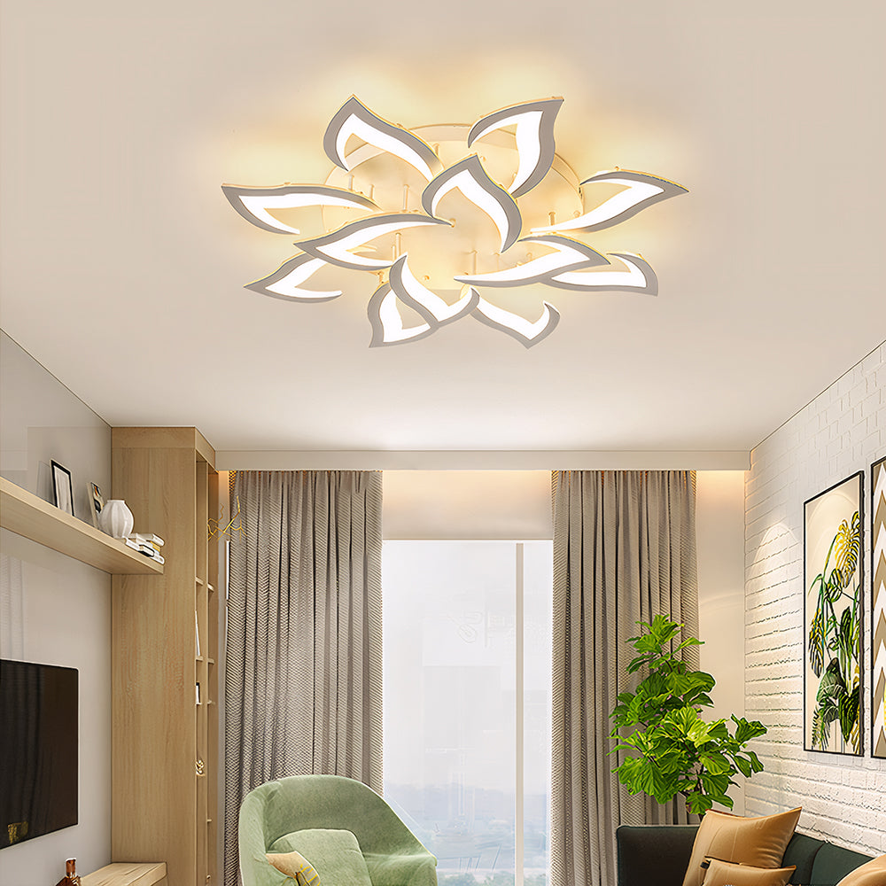 Florentia - Modern LED Ceiling Light with Floral Design