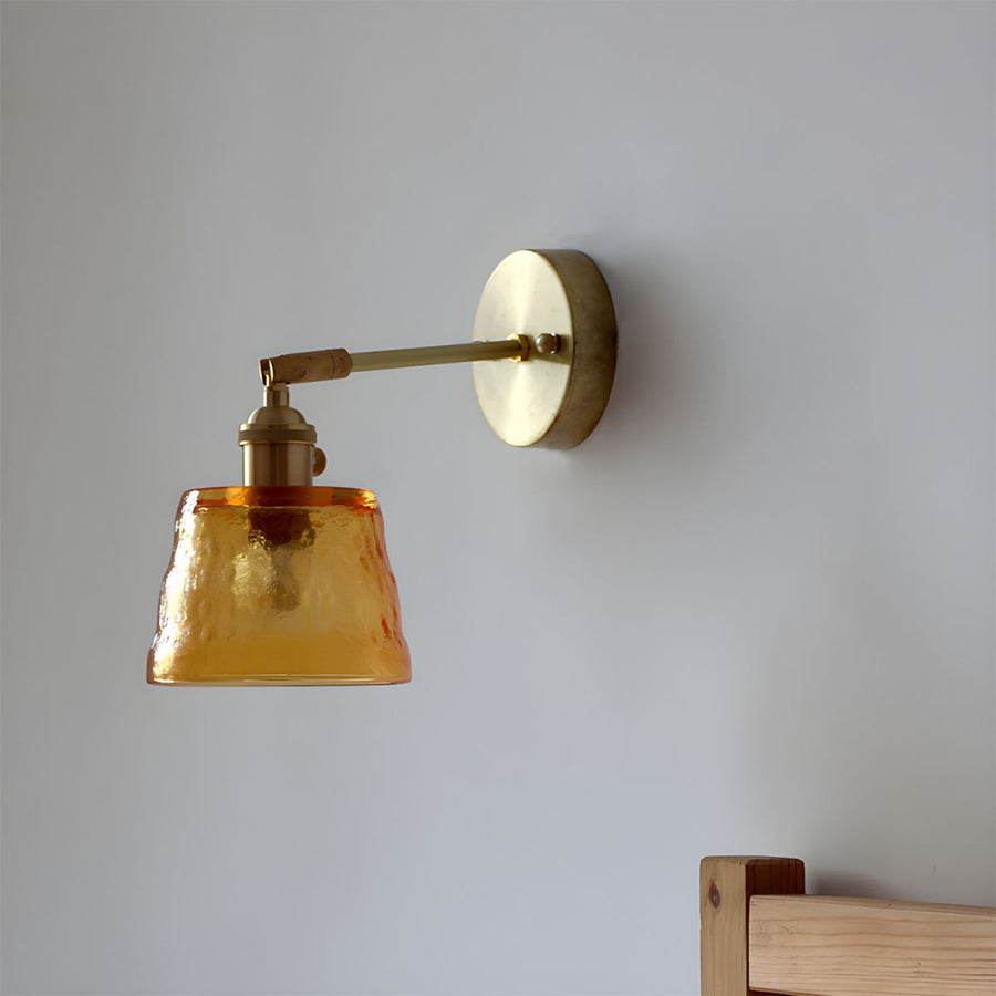 LumiGlow - Adjustable Glass Wall Sconce with Sleek Design for Soft Lighting