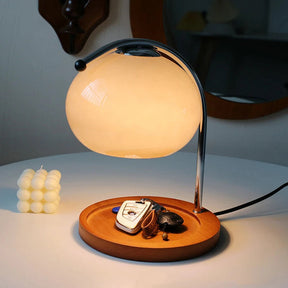 NoirGlow - Retro candle warmer table lamp with soft glow and elegant design