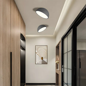 NoirGlow – Modern Half-Moon LED Ceiling Light for a Sleek Look