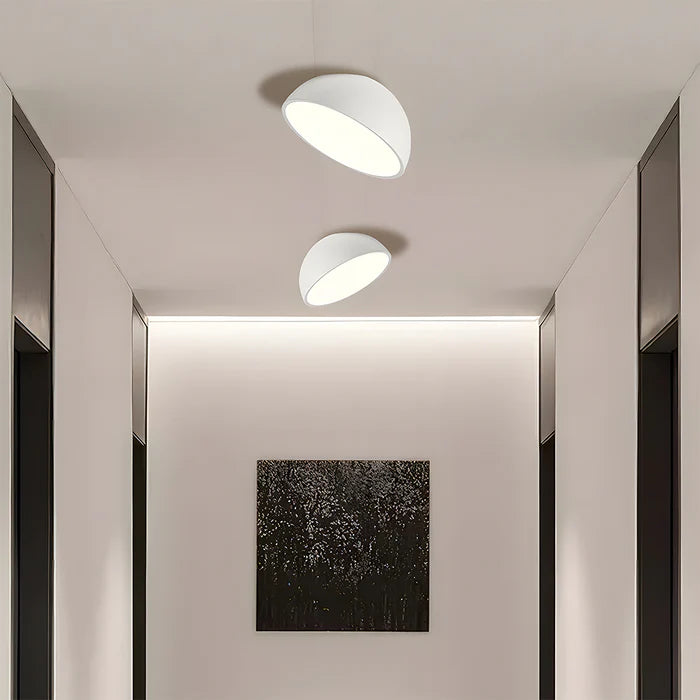 NoirGlow – Modern Half-Moon LED Ceiling Light for a Sleek Look