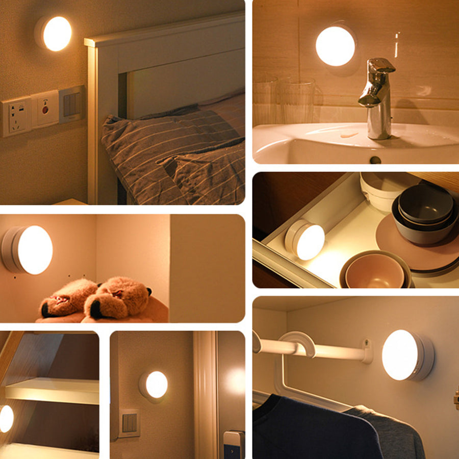 LumaGlow - Contemporary Motion Sensor Light with 360° Rotation and Rechargeable Design