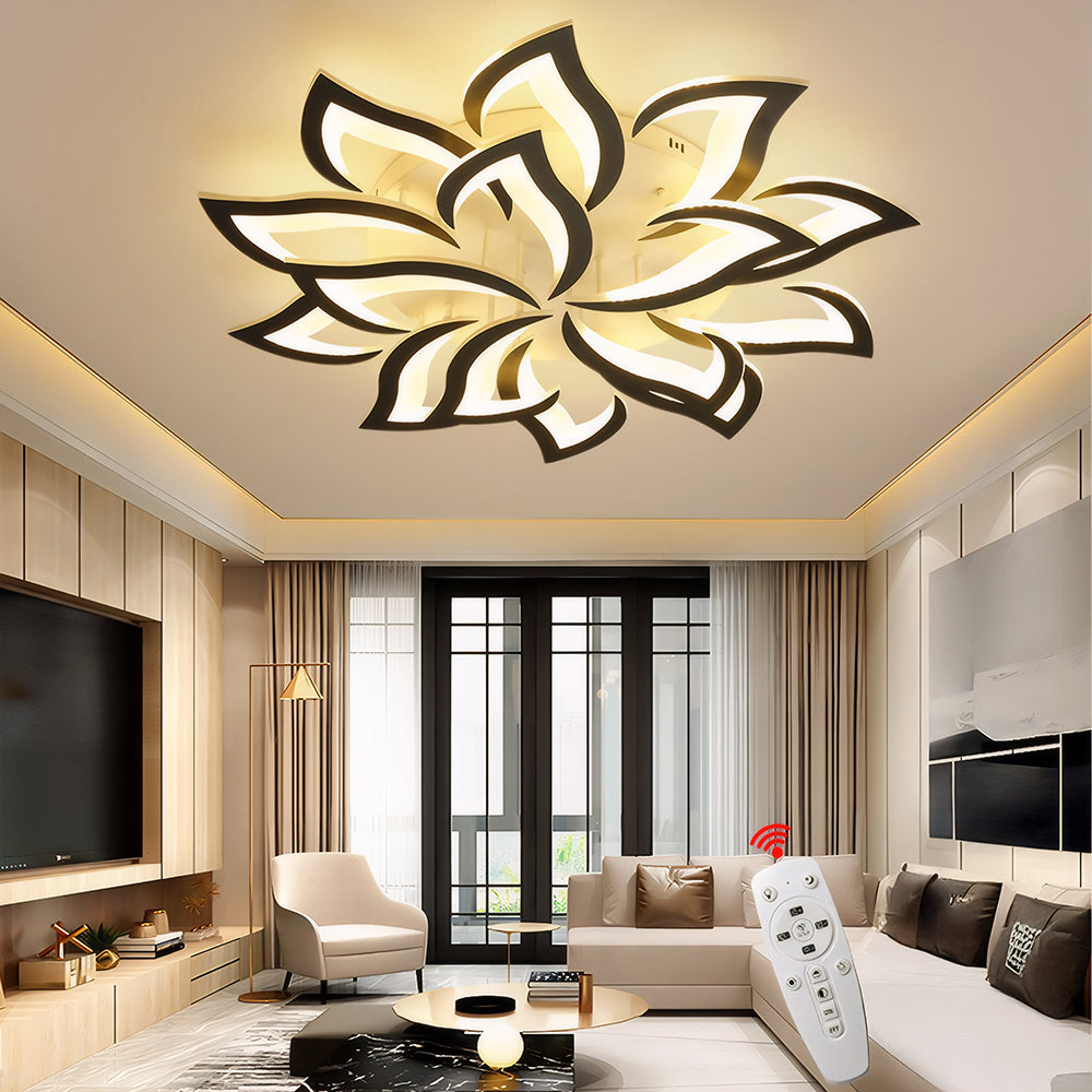 Florentia - Modern LED Ceiling Light with Floral Design