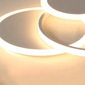 RoundGlow – Elegant LED Flush Mount Ceiling Light for a Sophisticated Bedroom