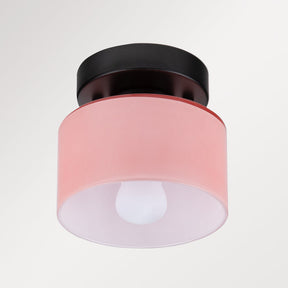 LumiGlow - Small Glass Ceiling Light with Round Clear Shade