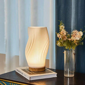 WaveLuxe - Stylish USB lamp with dual light shades and modern wave design