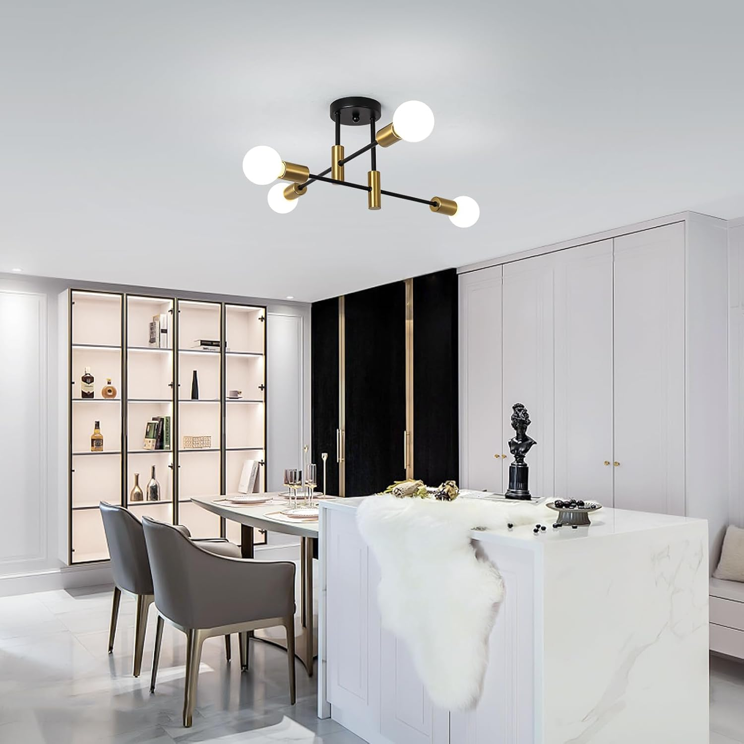 ScandiGlow - Sleek Scandinavian Ceiling Light for Modern Interiors