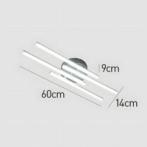 GlowLine - Modern Parallel Lines LED Ceiling Light for Stylish Bedroom Decor