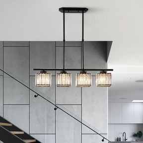 LuxeLume – Modern Crystal -Light Pendant Chandelier for Dining Room & Kitchen