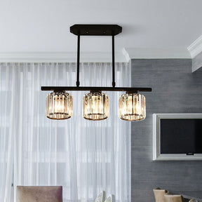 LuxeLume – Modern Crystal -Light Pendant Chandelier for Dining Room & Kitchen