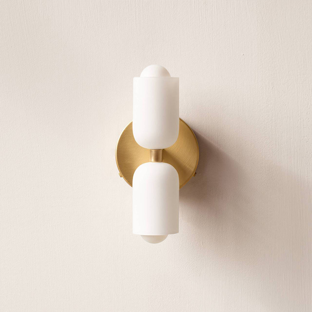 CreamGlow – Elegant Double-Head Wall Sconce for Modern Sophisticatio