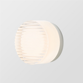 LumiGlow – Modern Round LED Wall Light with Frosted Glass Diffuser