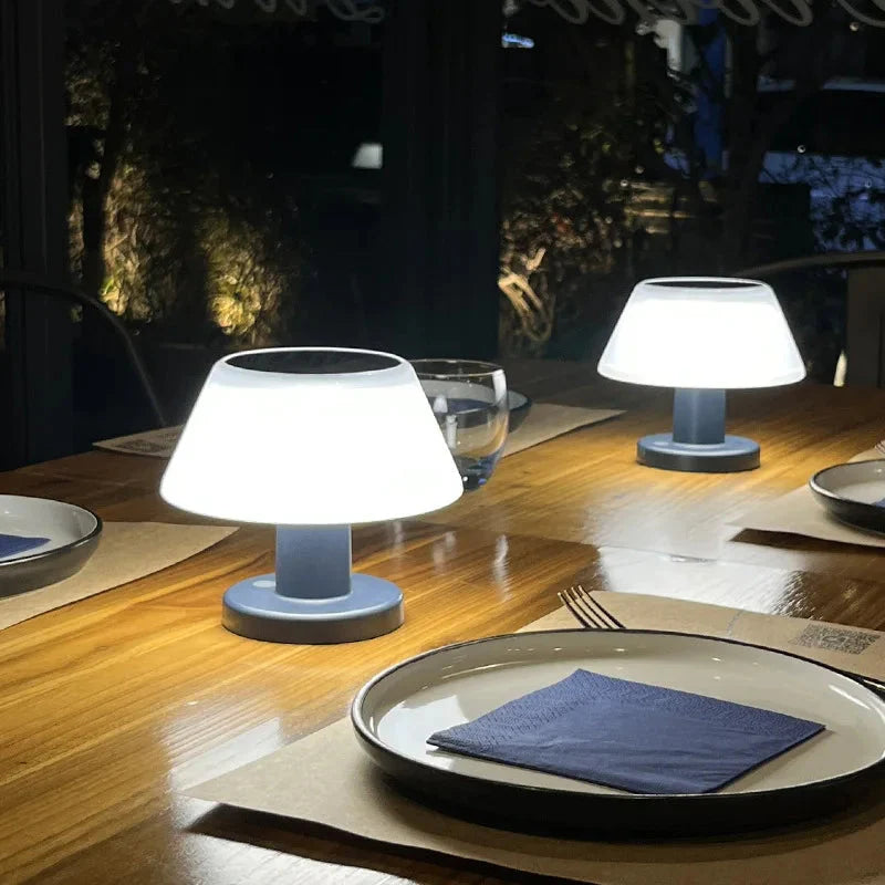 SolariGlow – Solar-Powered Table Lamp for Indoor & Outdoor Use