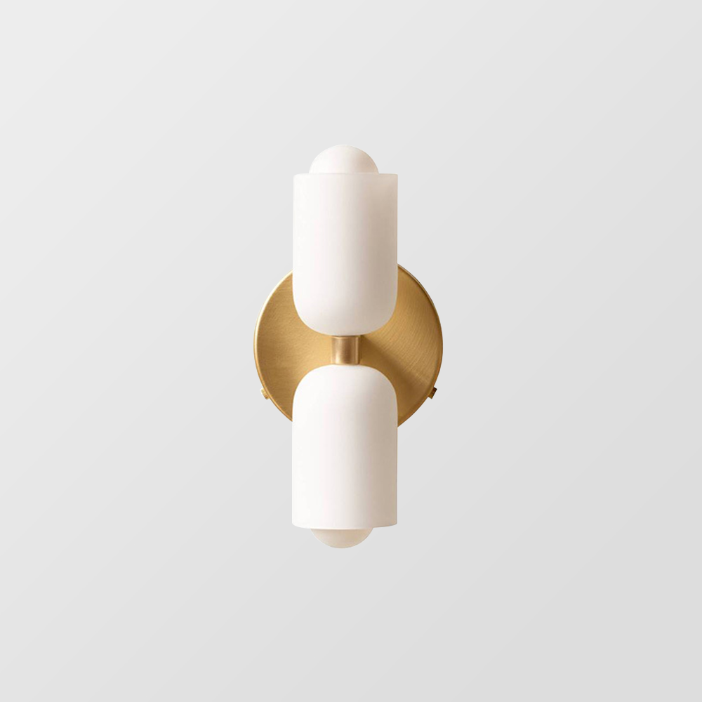 CreamGlow – Elegant Double-Head Wall Sconce for Modern Sophisticatio