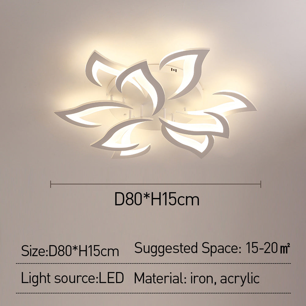 Florentia - Modern LED Ceiling Light with Floral Design