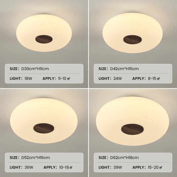 GlowNest - Minimalist LED bedroom ceiling light with serene ambiance