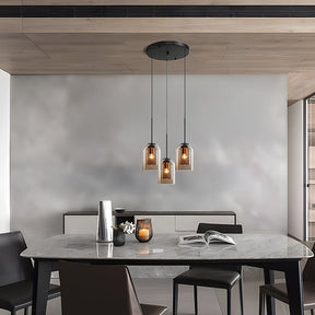 LumiScape - Modern Double Layer Pendant Light for Dining Room and Stylish Interiors