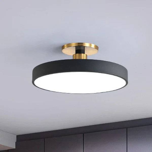 LumeGlow - Modern Round Flush Mount Ceiling Light with Soft LED Illumination