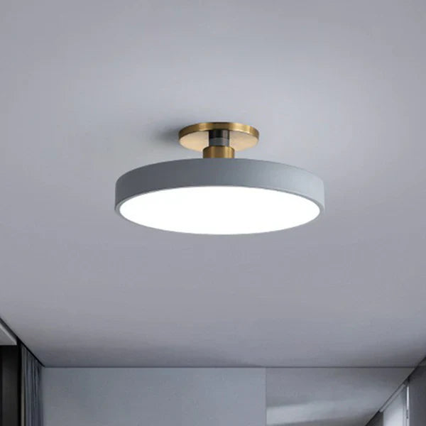 LumeGlow - Modern Round Flush Mount Ceiling Light with Soft LED Illumination