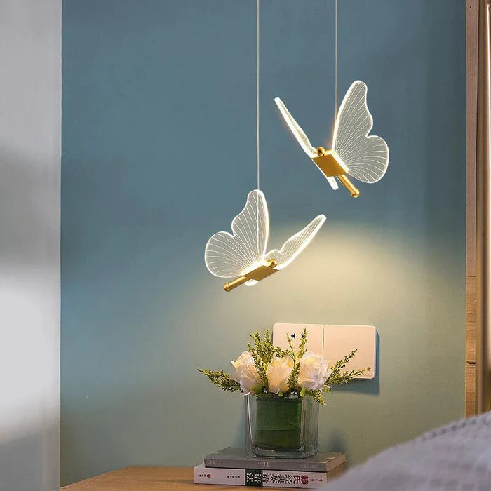 GlowWings - Stylish butterfly pendant lamp with artistic design and elegant charm