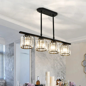 LuxeLume – Modern Crystal -Light Pendant Chandelier for Dining Room & Kitchen