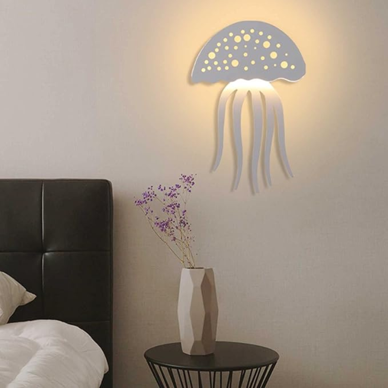 LumiJell - Playful LED wall lamp with jellyfish-inspired design and soft glow