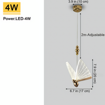 ButterflyGlow – Elegant Pendant Light with Artistic Butterfly Design and LED Illumination