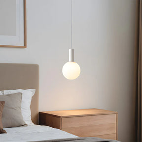 LumaSphere – Modern Pendant Light with Frosted Globe for Soft Ambiance