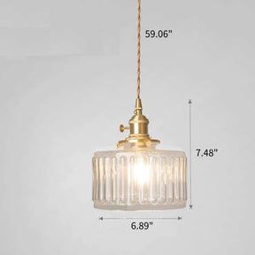 CrystalGlow - Vintage crystal pendant lamp with adjustable height