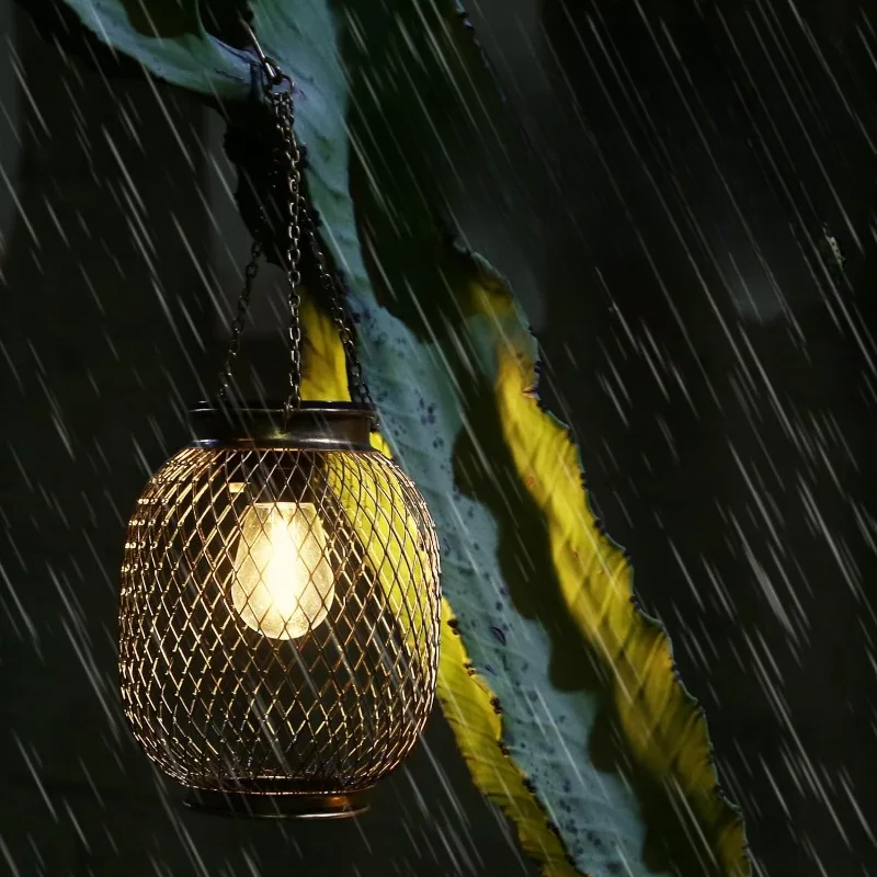 GlowLuxe - Solar Hanging Lanterns for Elegant Outdoor Lighting