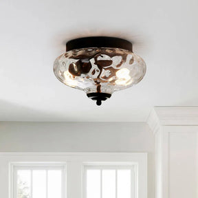 LumoBubble – Modern Glass Ceiling Light with Textured Glow