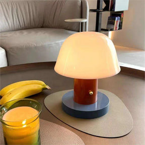 MushGlow - Stylish mushroom table lamp with whimsical design and soft lighting