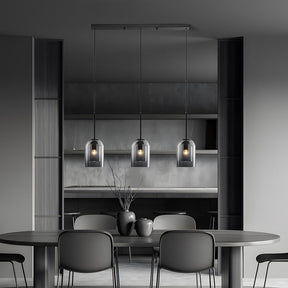 LumiScape - Modern Double Layer Pendant Light for Dining Room and Stylish Interiors