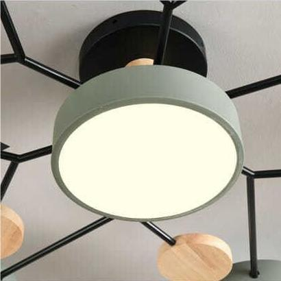 GlowNest - Modern Multi-Arm LED Ceiling Light, Contemporary Statement Piece