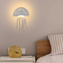 LumiJell - Playful LED wall lamp with jellyfish-inspired design and soft glow