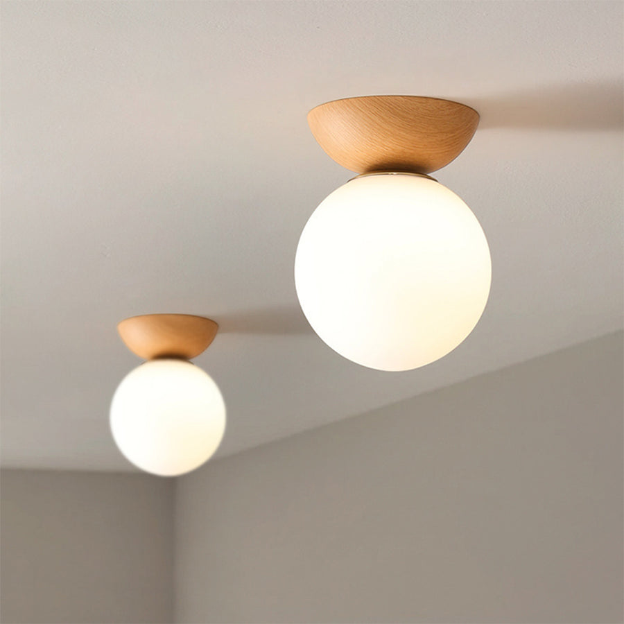 NordicGlow - Round Hallway Ceiling Light with Sleek Design for Cozy Atmosphere