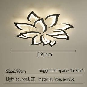 Florentia - Modern LED Ceiling Light with Floral Design