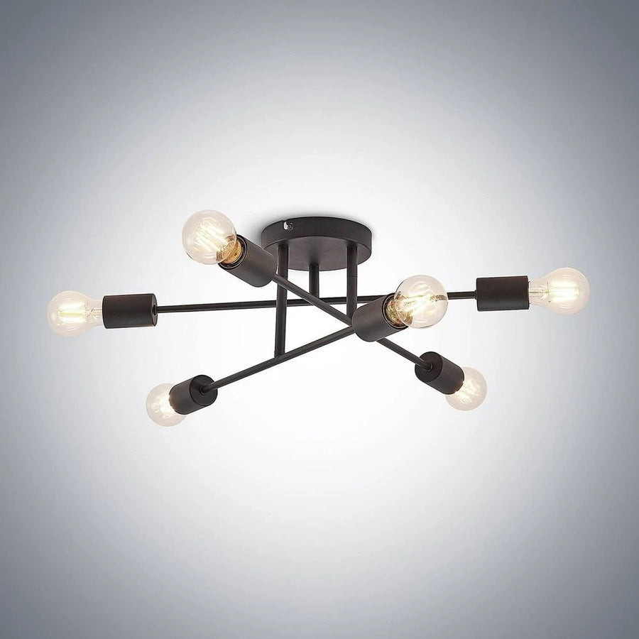 ModGlow - Living Room Ceiling Light with Sleek Industrial Design for Any Space