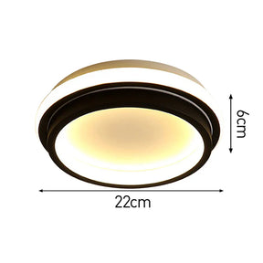 LumeSquare – Stylish Flush Mount Ceiling Light for a Modern Bedroom