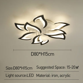 Florentia - Modern LED Ceiling Light with Floral Design