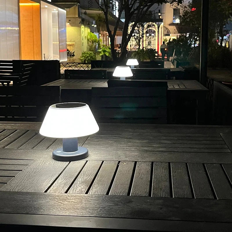 SolariGlow – Solar-Powered Table Lamp for Indoor & Outdoor Use