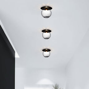 LumiGlow - Classic Round Glass Ceiling Lights for luxurious Hallway Décor