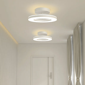 LuxeGlow – Modern Iron LED Ceiling Light for a Glamorous Hallway