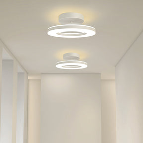 LuxeGlow – Modern Iron LED Ceiling Light for a Glamorous Hallway