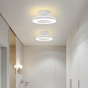 LuxeGlow – Modern Iron LED Ceiling Light for a Glamorous Hallway