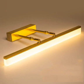 LumiLux – Modern Gold LED Wall Light with Sleek Minimalist Picture & Vanity Lamp