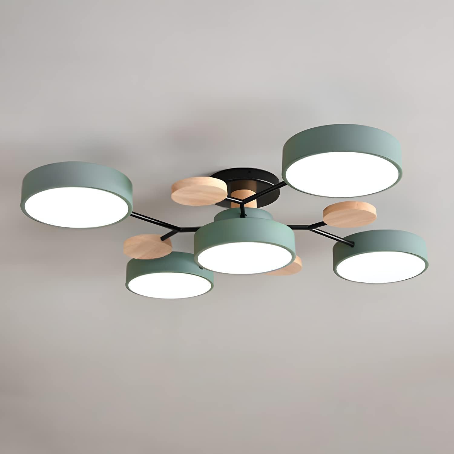 GlowNest - Modern Multi-Arm LED Ceiling Light, Contemporary Statement Piece