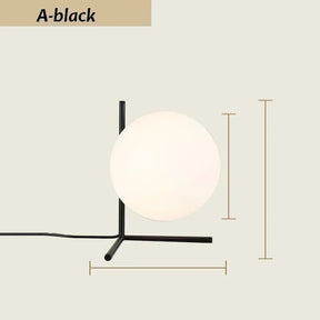 HaloSphere – Soft Glow Table Lamp with a Circular Globe, Ideal for Nightstands and Cozy Ambience