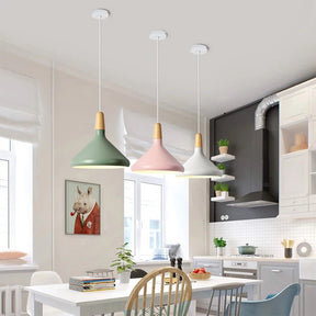 NordicMacaron - Nordic Wooden Pendant Light for a Warm, Inviting Atmosphere