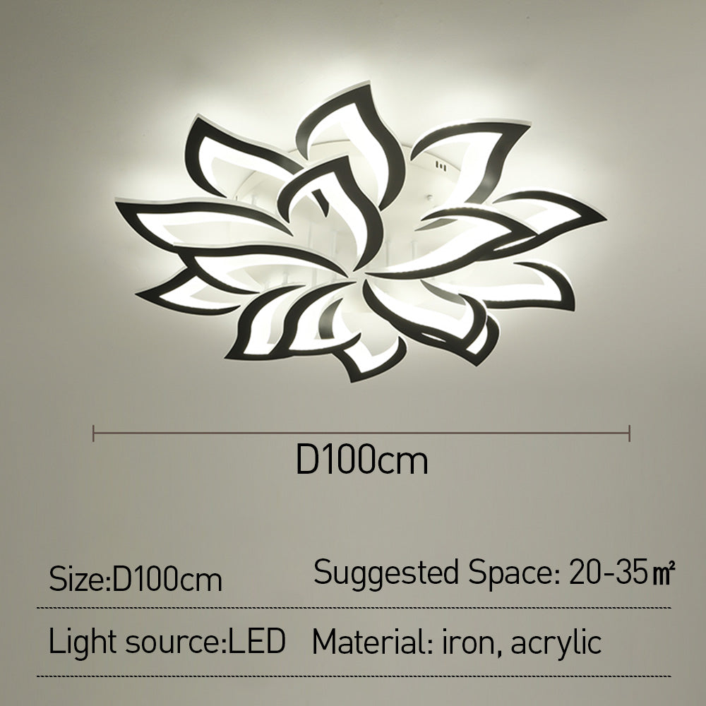 Florentia - Modern LED Ceiling Light with Floral Design